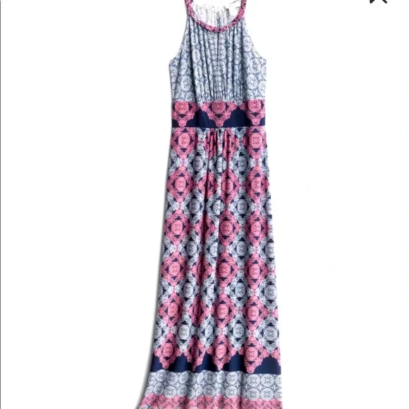 Wisp Comet Knit Maxi Dress, Coral & Navy size XS / 0 Wisp Comet Knit Maxi Dress, Coral & Navy size XS / 0